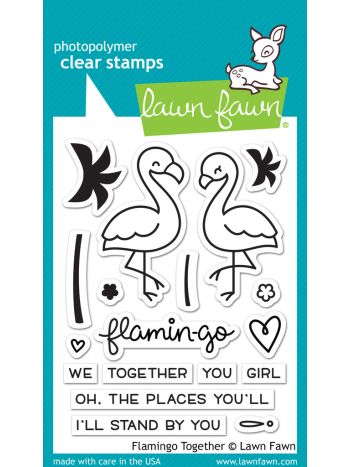 Lawn Fawn - Flamingo Together Clear Stamp